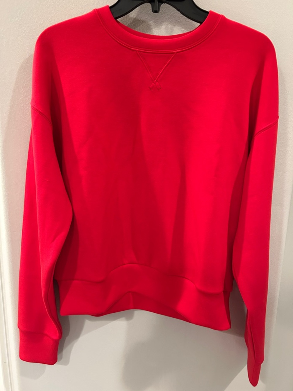 SPANX Air Essentials Red Crewneck Sweatshirt sz XS - BNWT